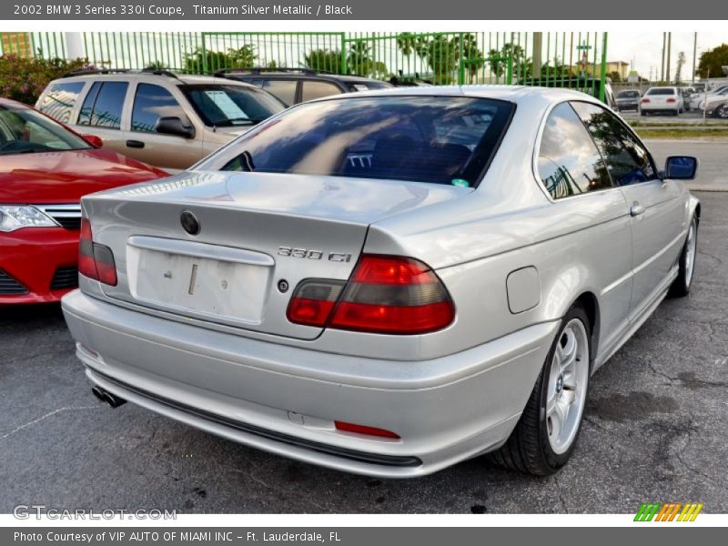 Titanium Silver Metallic / Black 2002 BMW 3 Series 330i Coupe