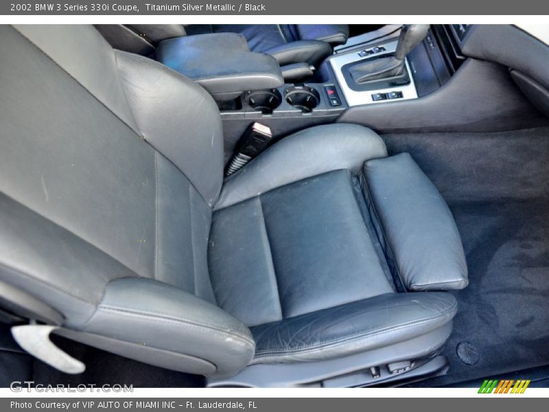 Titanium Silver Metallic / Black 2002 BMW 3 Series 330i Coupe