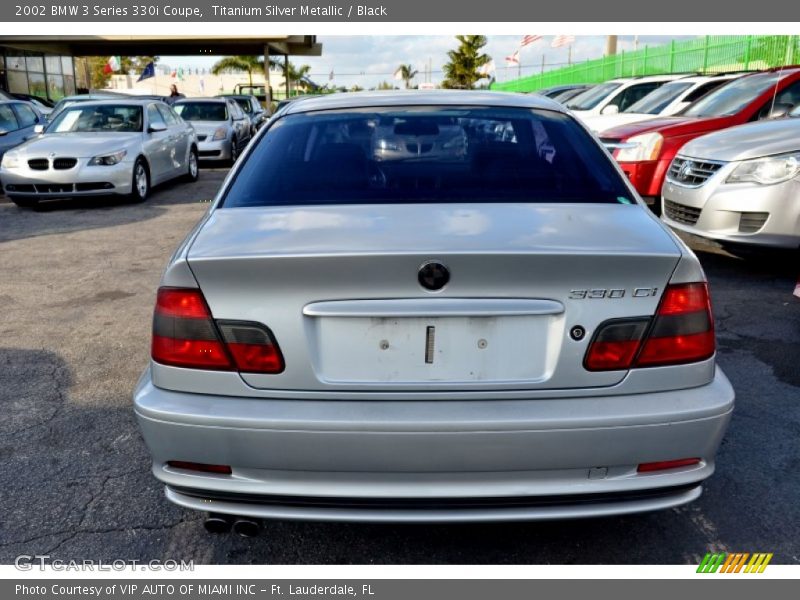 Titanium Silver Metallic / Black 2002 BMW 3 Series 330i Coupe