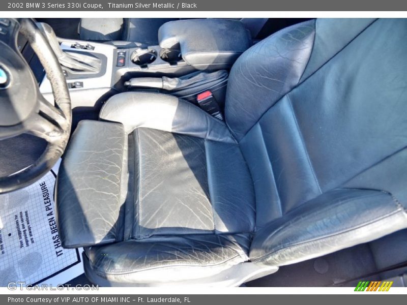 Titanium Silver Metallic / Black 2002 BMW 3 Series 330i Coupe