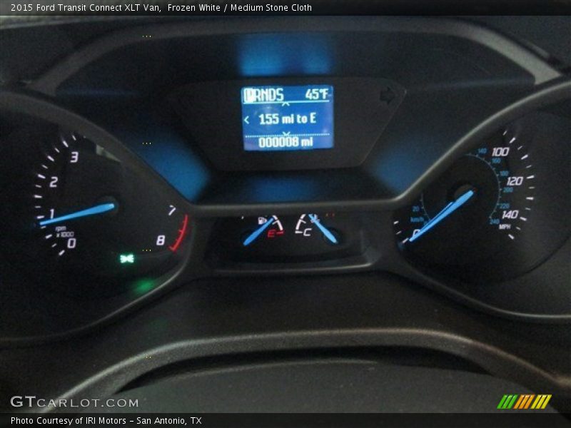 Frozen White / Medium Stone Cloth 2015 Ford Transit Connect XLT Van