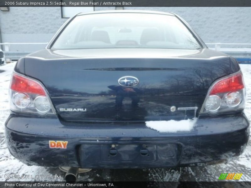 Regal Blue Pearl / Anthracite Black 2006 Subaru Impreza 2.5i Sedan