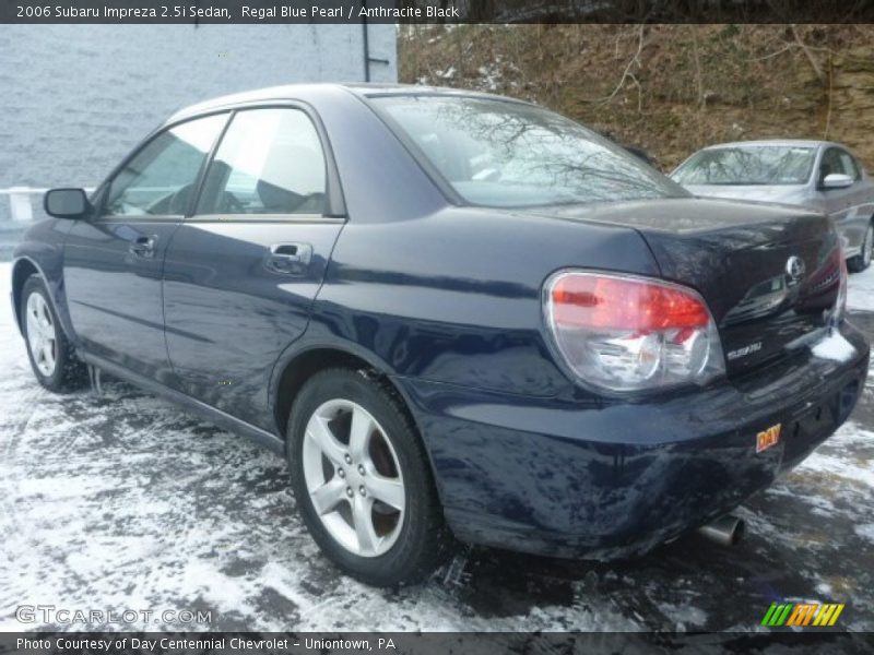 Regal Blue Pearl / Anthracite Black 2006 Subaru Impreza 2.5i Sedan