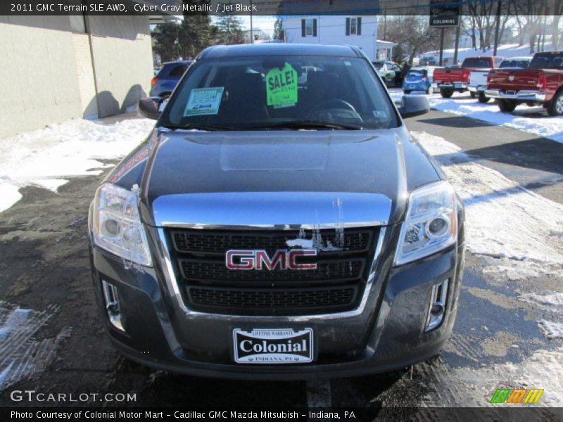 Cyber Gray Metallic / Jet Black 2011 GMC Terrain SLE AWD