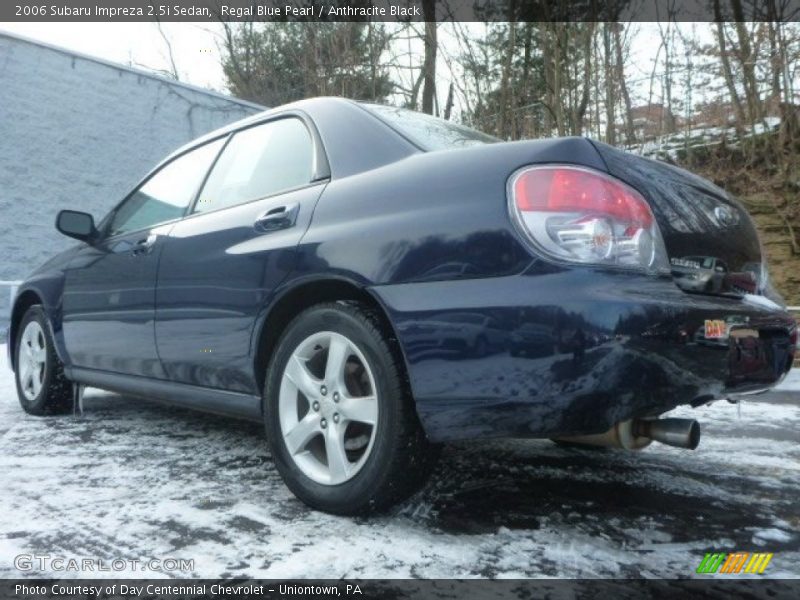 Regal Blue Pearl / Anthracite Black 2006 Subaru Impreza 2.5i Sedan