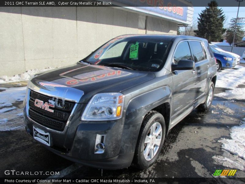 Cyber Gray Metallic / Jet Black 2011 GMC Terrain SLE AWD