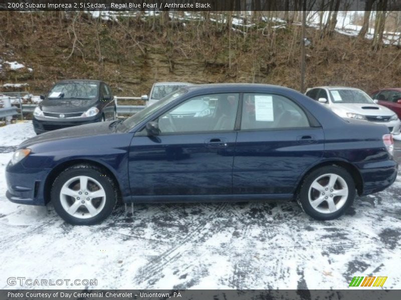 Regal Blue Pearl / Anthracite Black 2006 Subaru Impreza 2.5i Sedan