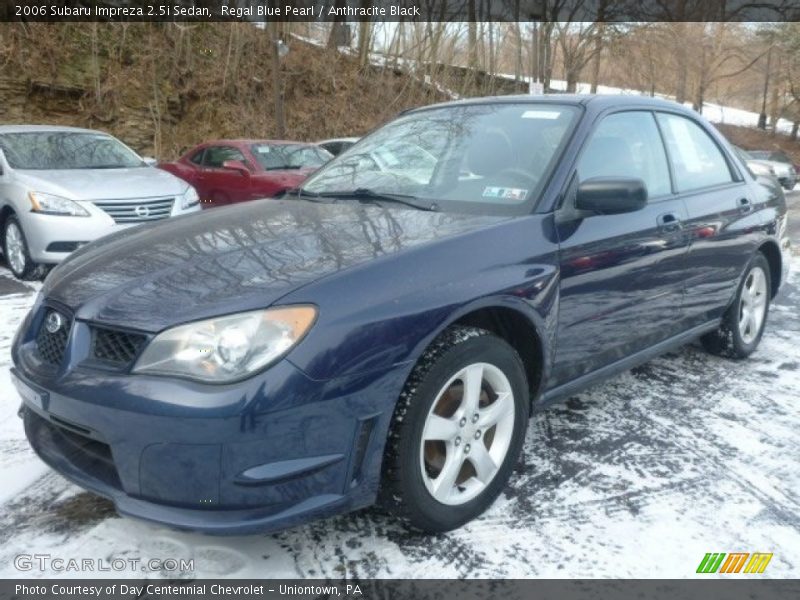 Regal Blue Pearl / Anthracite Black 2006 Subaru Impreza 2.5i Sedan