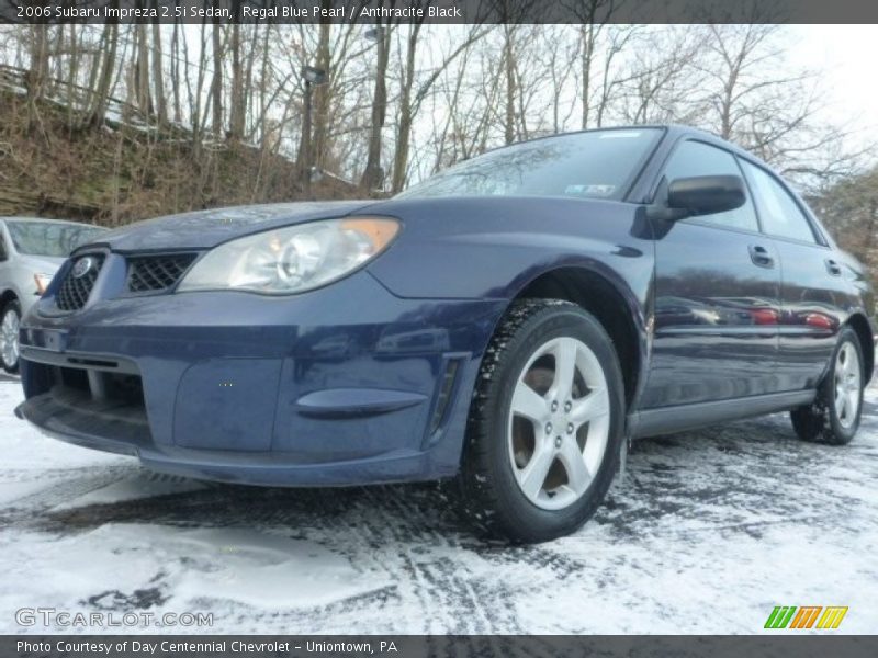 Regal Blue Pearl / Anthracite Black 2006 Subaru Impreza 2.5i Sedan