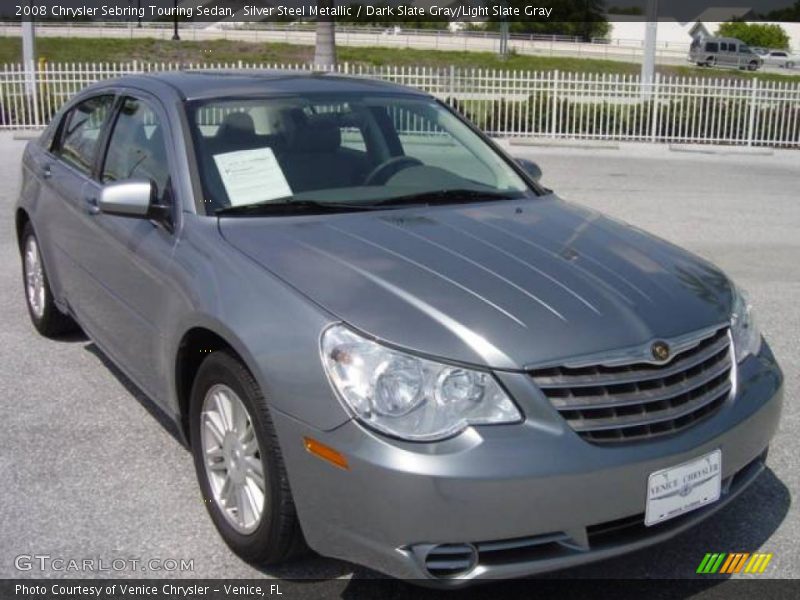 Silver Steel Metallic / Dark Slate Gray/Light Slate Gray 2008 Chrysler Sebring Touring Sedan