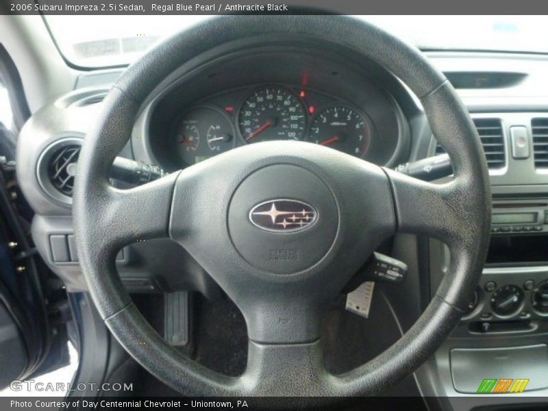 Regal Blue Pearl / Anthracite Black 2006 Subaru Impreza 2.5i Sedan