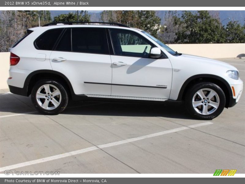 Alpine White / Black 2012 BMW X5 xDrive35d