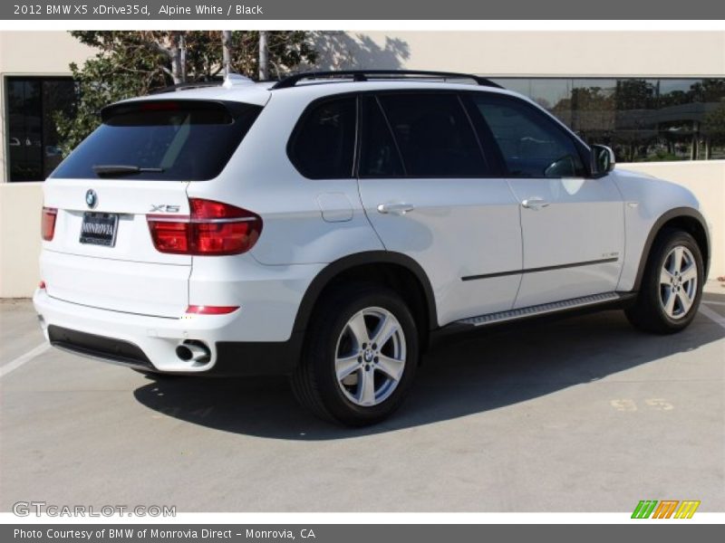 Alpine White / Black 2012 BMW X5 xDrive35d