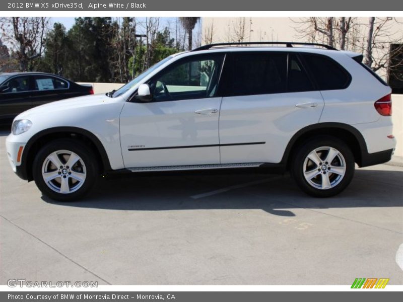 Alpine White / Black 2012 BMW X5 xDrive35d