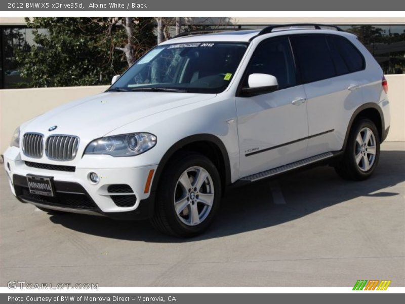Alpine White / Black 2012 BMW X5 xDrive35d