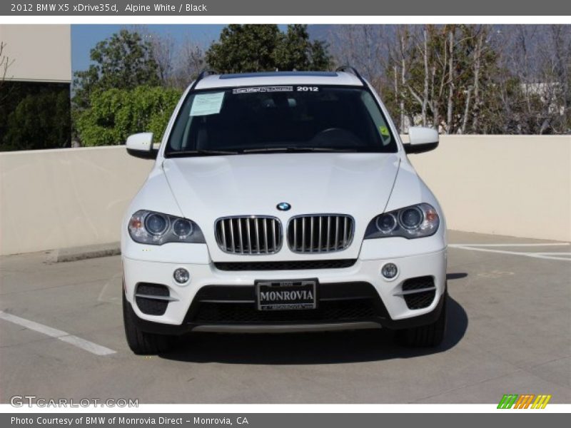 Alpine White / Black 2012 BMW X5 xDrive35d