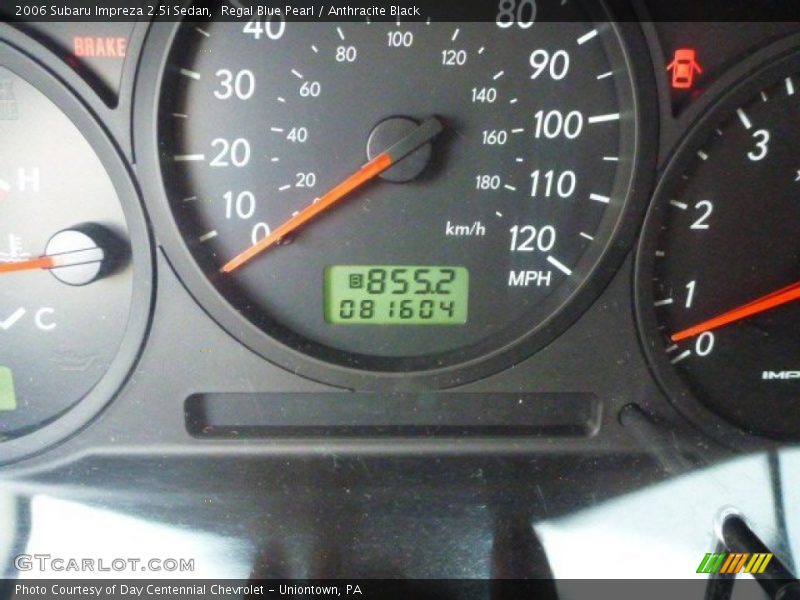 Regal Blue Pearl / Anthracite Black 2006 Subaru Impreza 2.5i Sedan