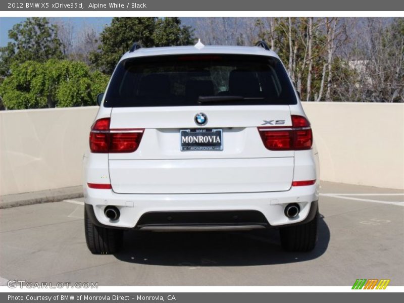 Alpine White / Black 2012 BMW X5 xDrive35d