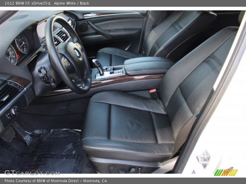 Alpine White / Black 2012 BMW X5 xDrive35d