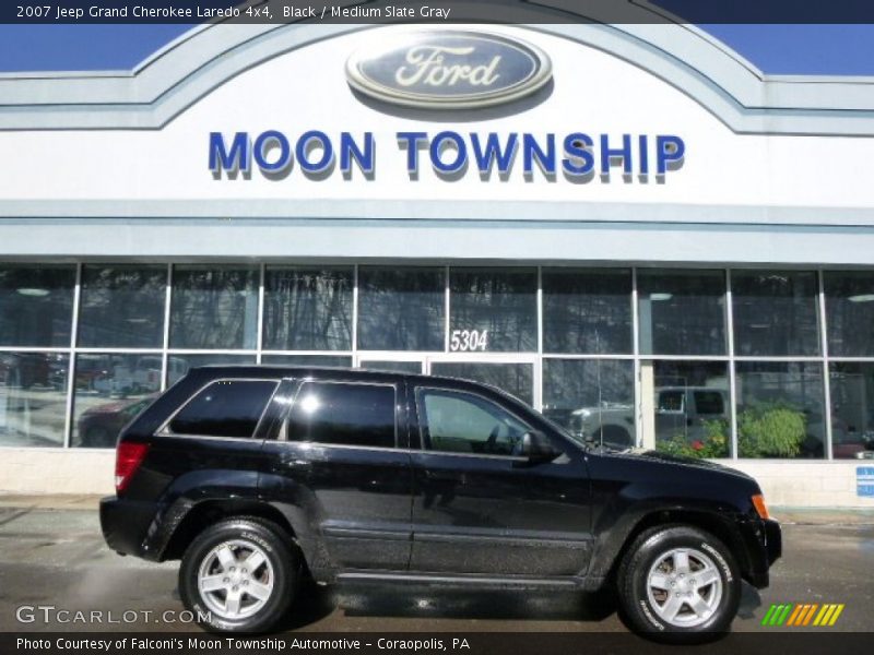 Black / Medium Slate Gray 2007 Jeep Grand Cherokee Laredo 4x4