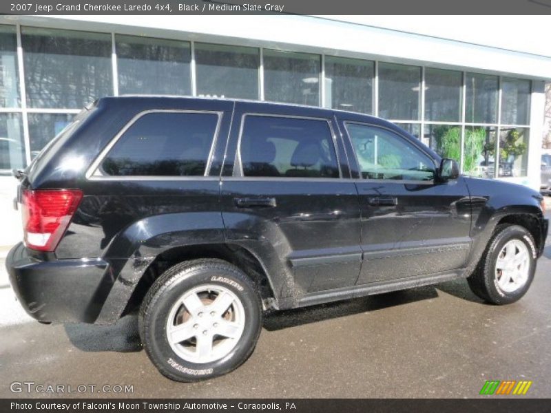 Black / Medium Slate Gray 2007 Jeep Grand Cherokee Laredo 4x4