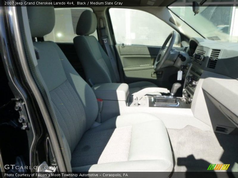 Black / Medium Slate Gray 2007 Jeep Grand Cherokee Laredo 4x4