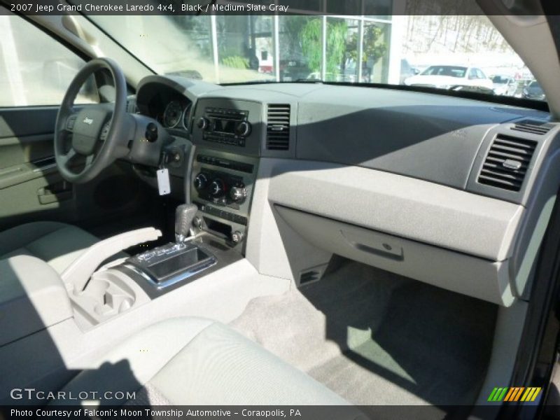 Black / Medium Slate Gray 2007 Jeep Grand Cherokee Laredo 4x4