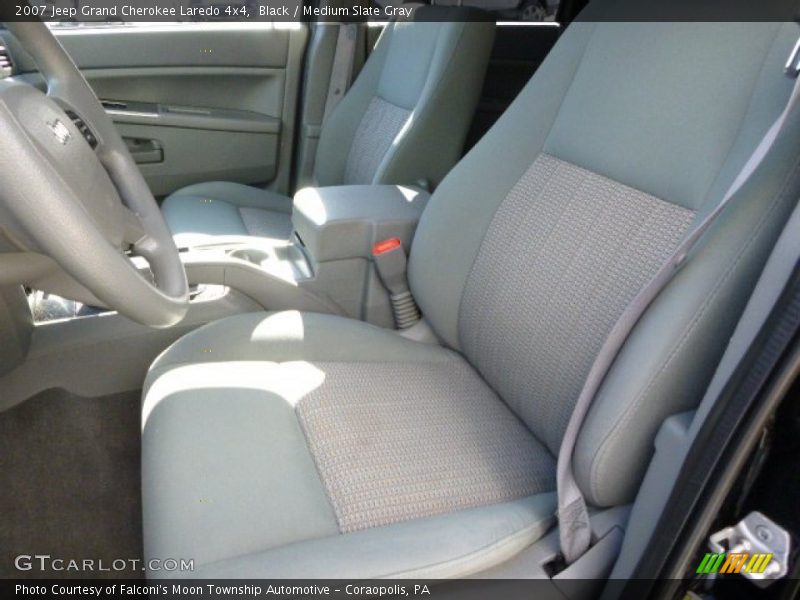 Black / Medium Slate Gray 2007 Jeep Grand Cherokee Laredo 4x4