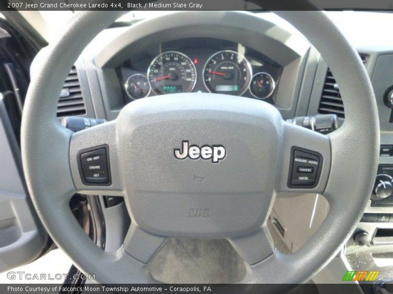 Black / Medium Slate Gray 2007 Jeep Grand Cherokee Laredo 4x4