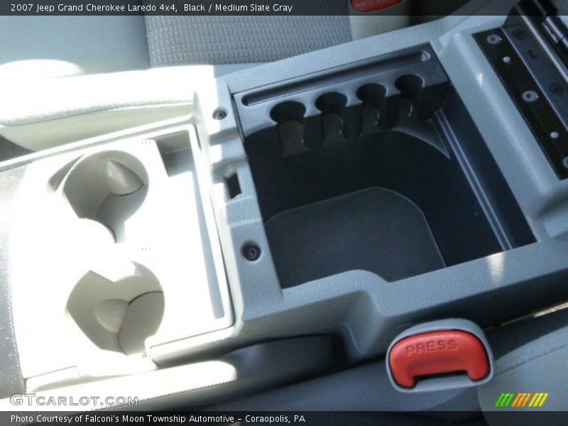 Black / Medium Slate Gray 2007 Jeep Grand Cherokee Laredo 4x4