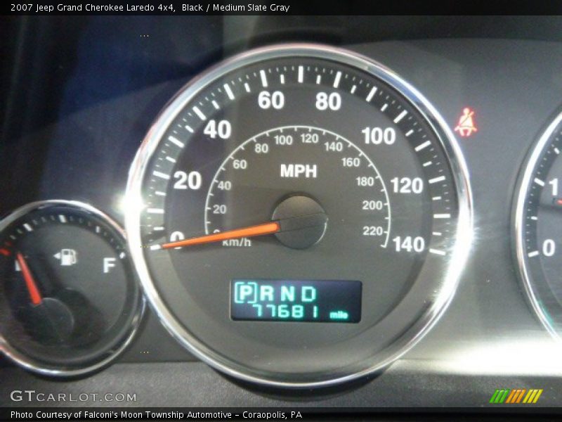 Black / Medium Slate Gray 2007 Jeep Grand Cherokee Laredo 4x4