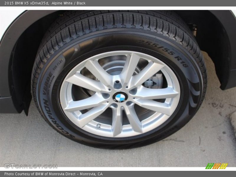 Alpine White / Black 2015 BMW X5 xDrive35d