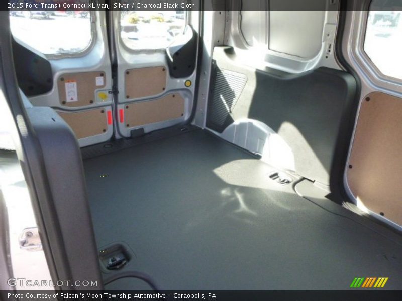 Silver / Charcoal Black Cloth 2015 Ford Transit Connect XL Van