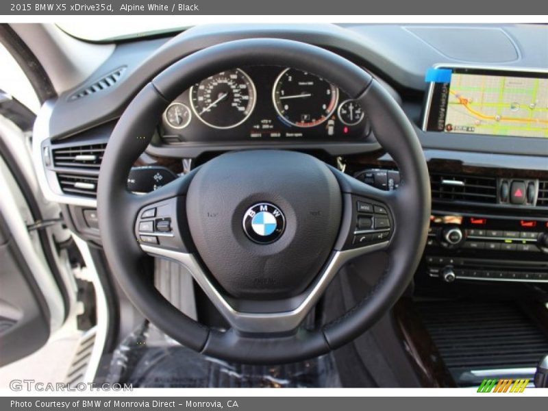 Alpine White / Black 2015 BMW X5 xDrive35d