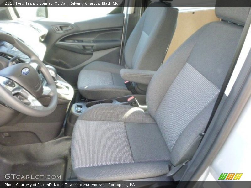 Silver / Charcoal Black Cloth 2015 Ford Transit Connect XL Van