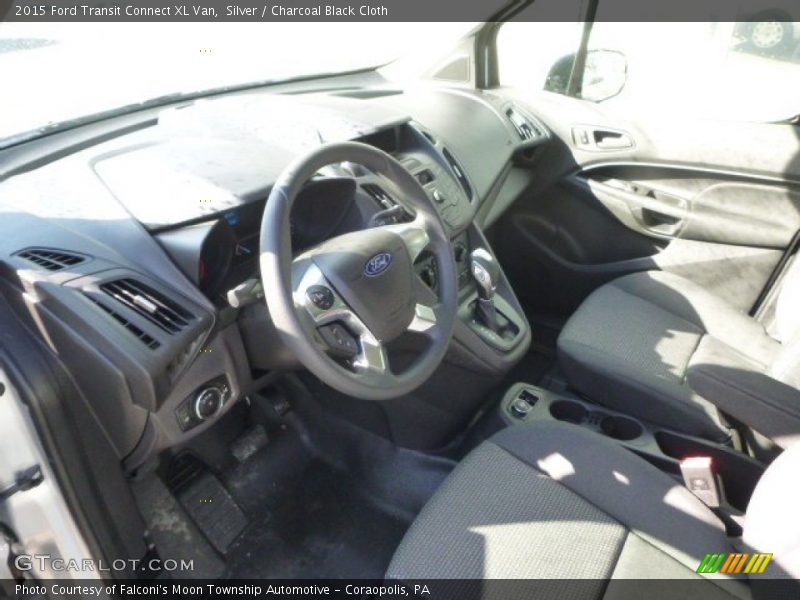 Silver / Charcoal Black Cloth 2015 Ford Transit Connect XL Van