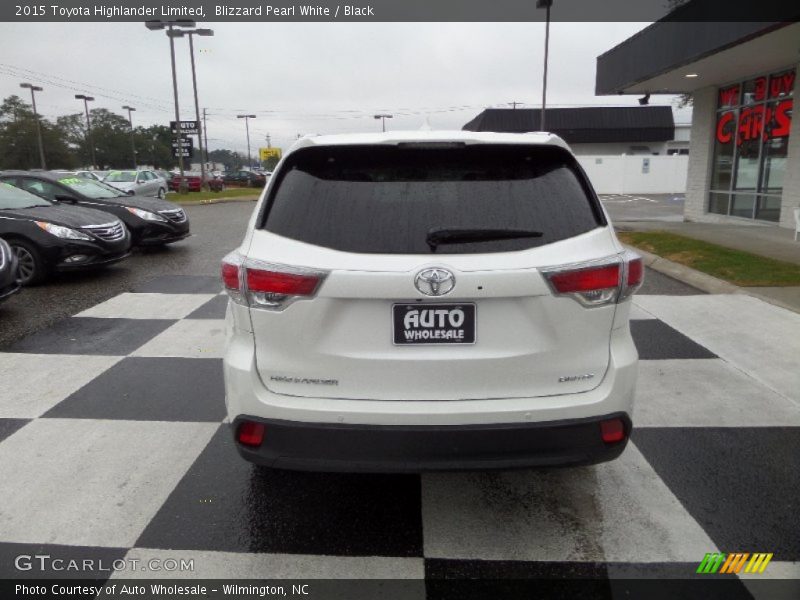 Blizzard Pearl White / Black 2015 Toyota Highlander Limited
