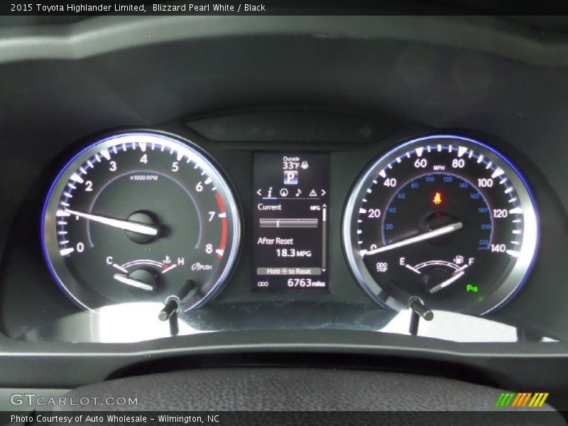Blizzard Pearl White / Black 2015 Toyota Highlander Limited