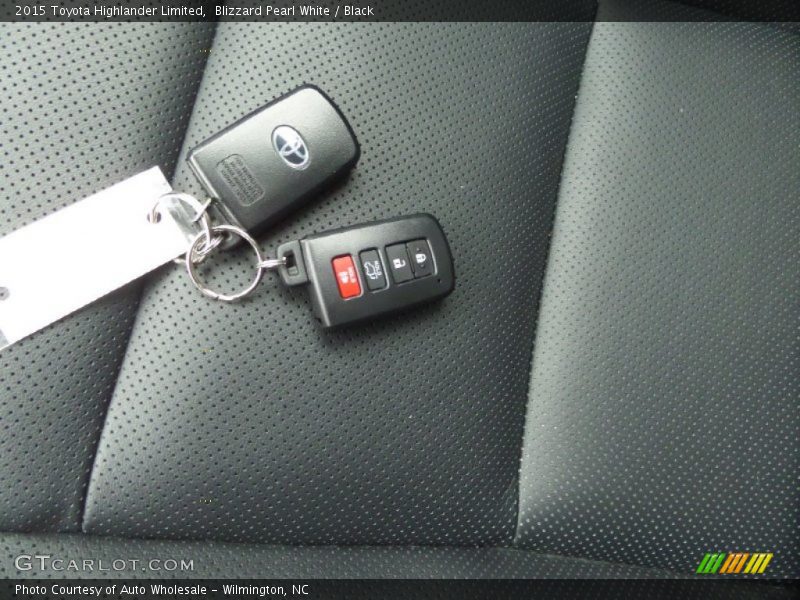 Blizzard Pearl White / Black 2015 Toyota Highlander Limited