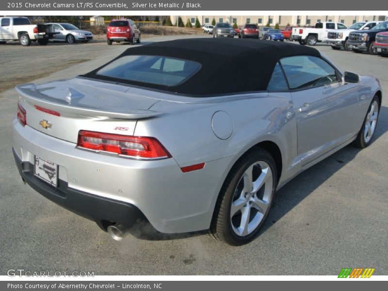Silver Ice Metallic / Black 2015 Chevrolet Camaro LT/RS Convertible