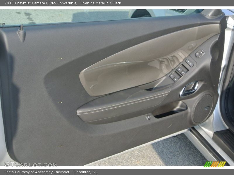 Silver Ice Metallic / Black 2015 Chevrolet Camaro LT/RS Convertible
