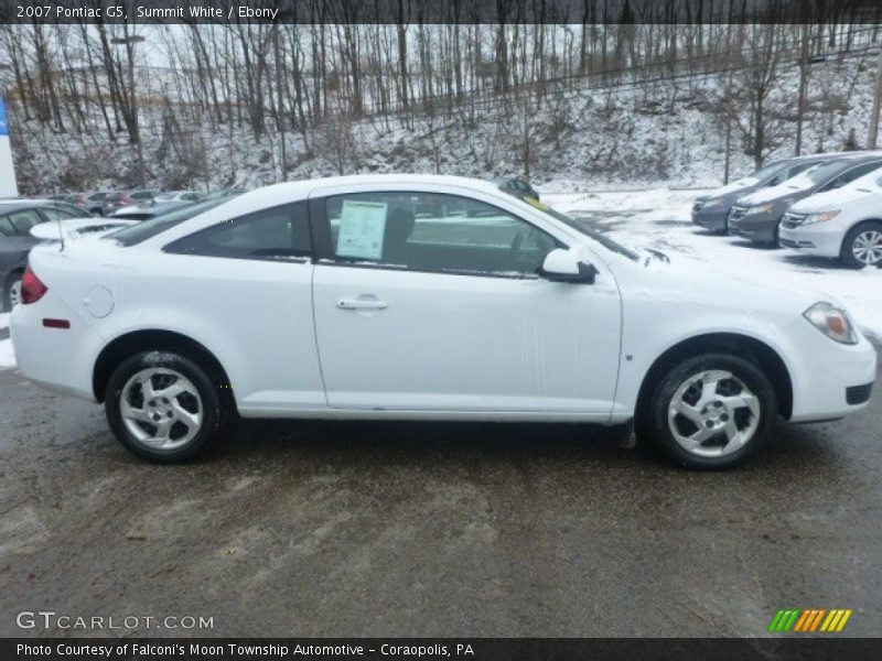 Summit White / Ebony 2007 Pontiac G5