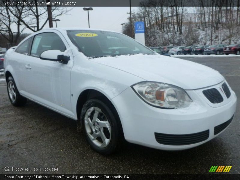 Summit White / Ebony 2007 Pontiac G5