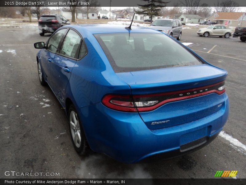 Laser Blue Pearl / Black 2015 Dodge Dart SXT