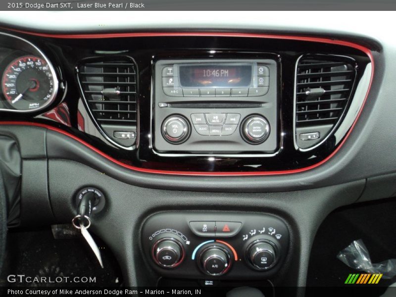 Laser Blue Pearl / Black 2015 Dodge Dart SXT