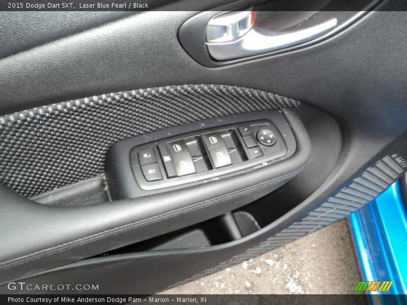 Laser Blue Pearl / Black 2015 Dodge Dart SXT