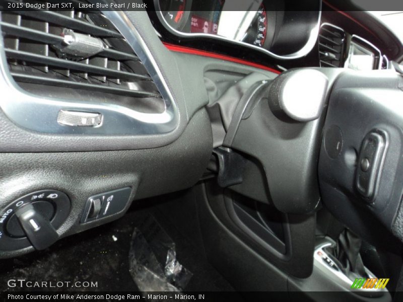 Laser Blue Pearl / Black 2015 Dodge Dart SXT