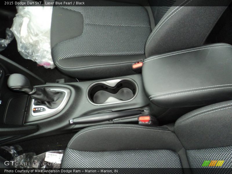 Laser Blue Pearl / Black 2015 Dodge Dart SXT