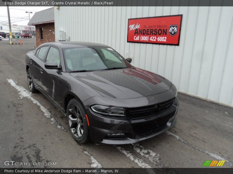 Granite Crystal Metallic / Black/Pearl 2015 Dodge Charger SXT