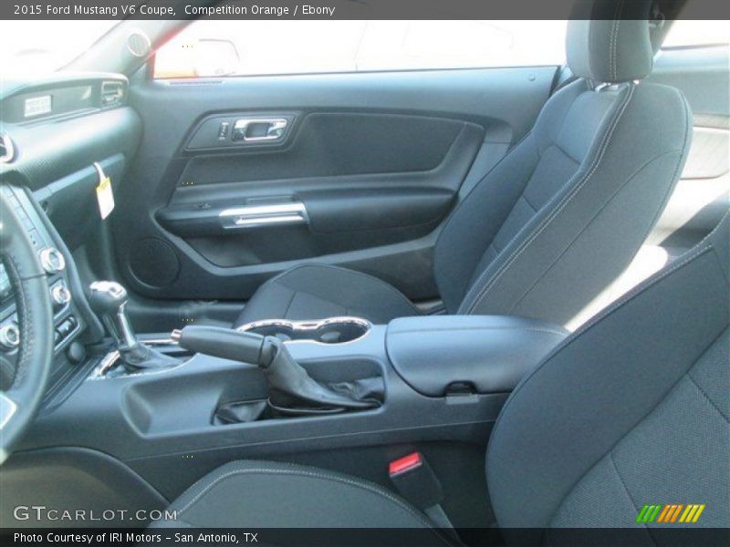 Competition Orange / Ebony 2015 Ford Mustang V6 Coupe